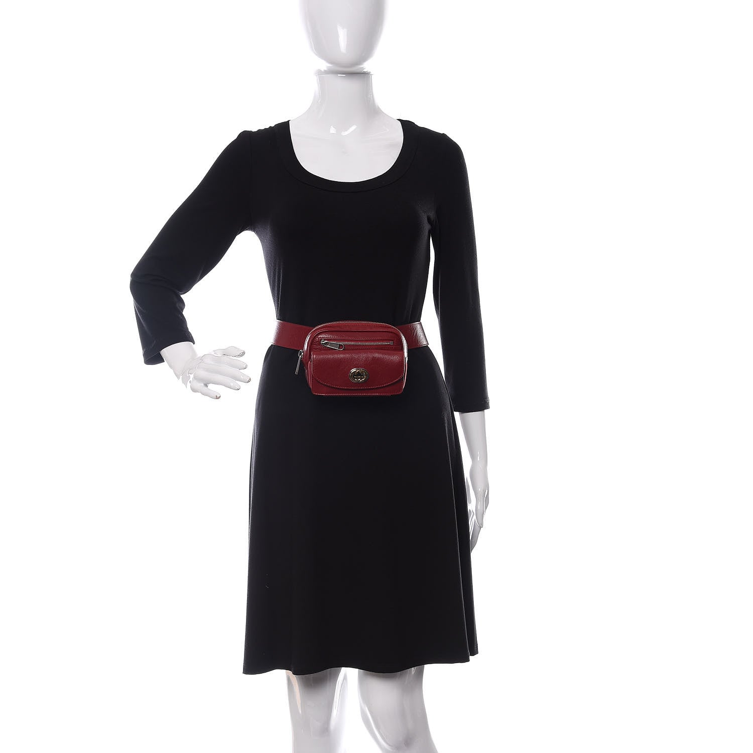 Gucci Fluffy Calfskin Mini Morpheus Belt Bag 90 36 Red 2 of 10