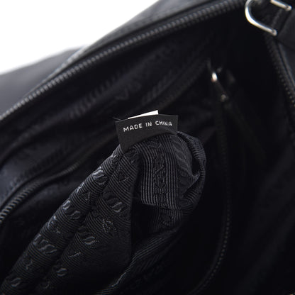 Prada Nylon Saffiano Flat Messenger Bag Black 7 of 8