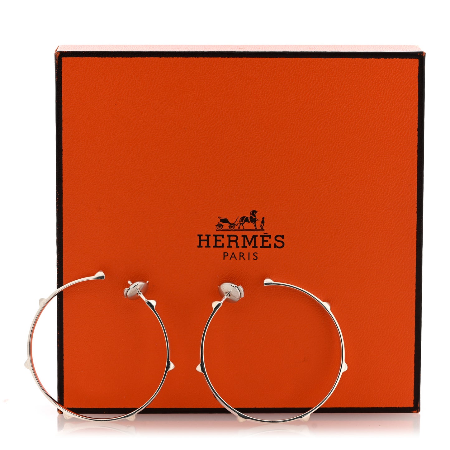 Sterling Silver Mini Clous Hoop Earrings