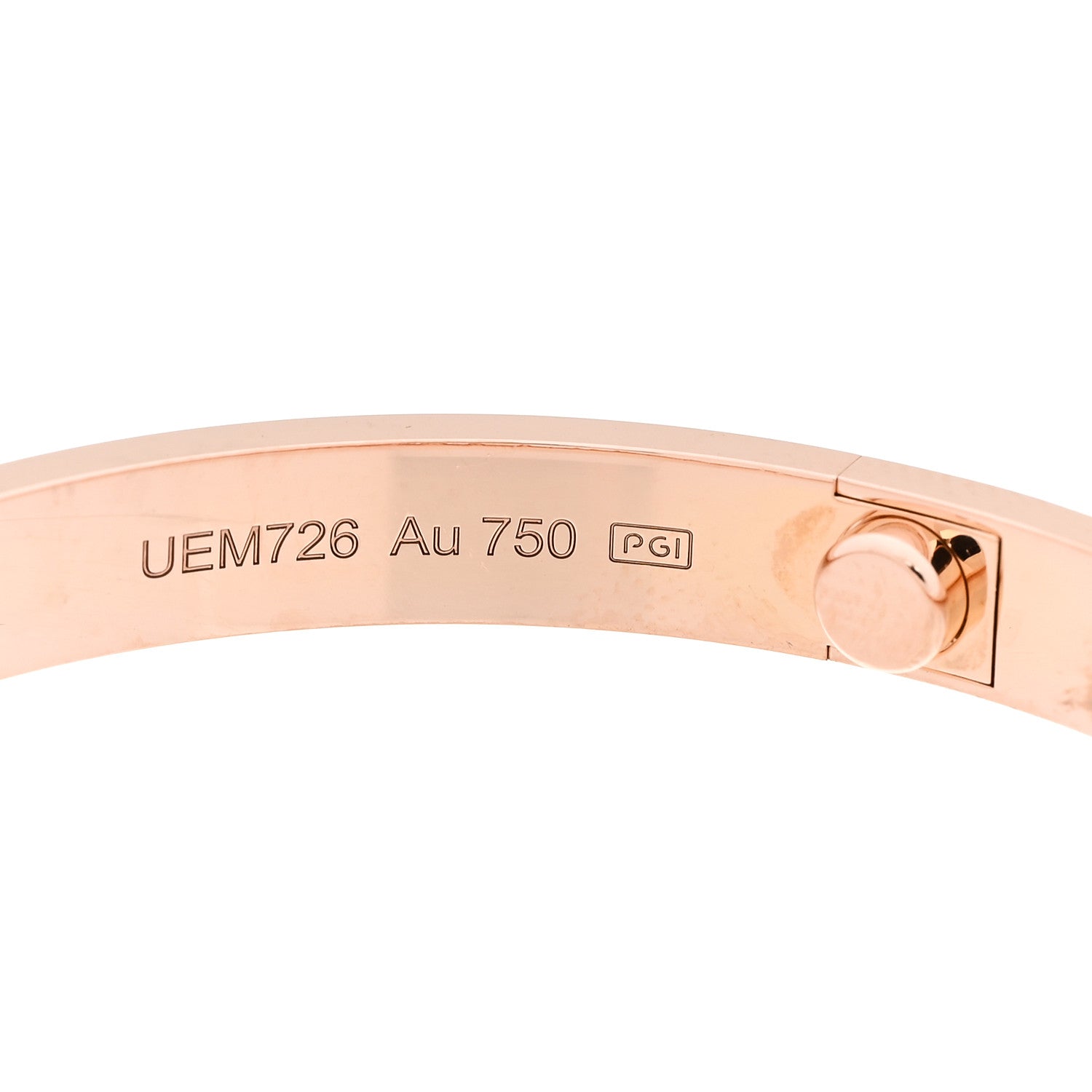 Cartier 18K Pink Gold LOVE Bracelet 19 5 of 9