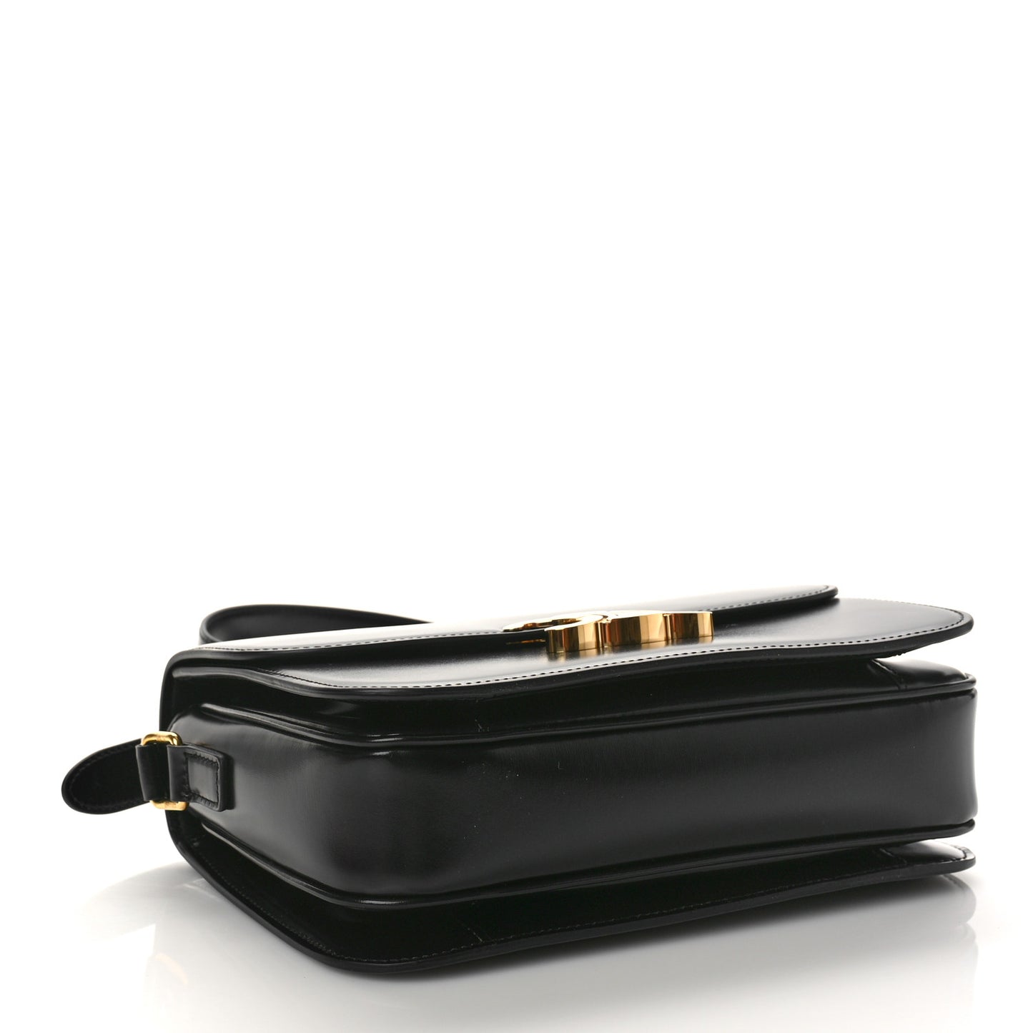 Shiny Calfskin Medium Triomphe Black