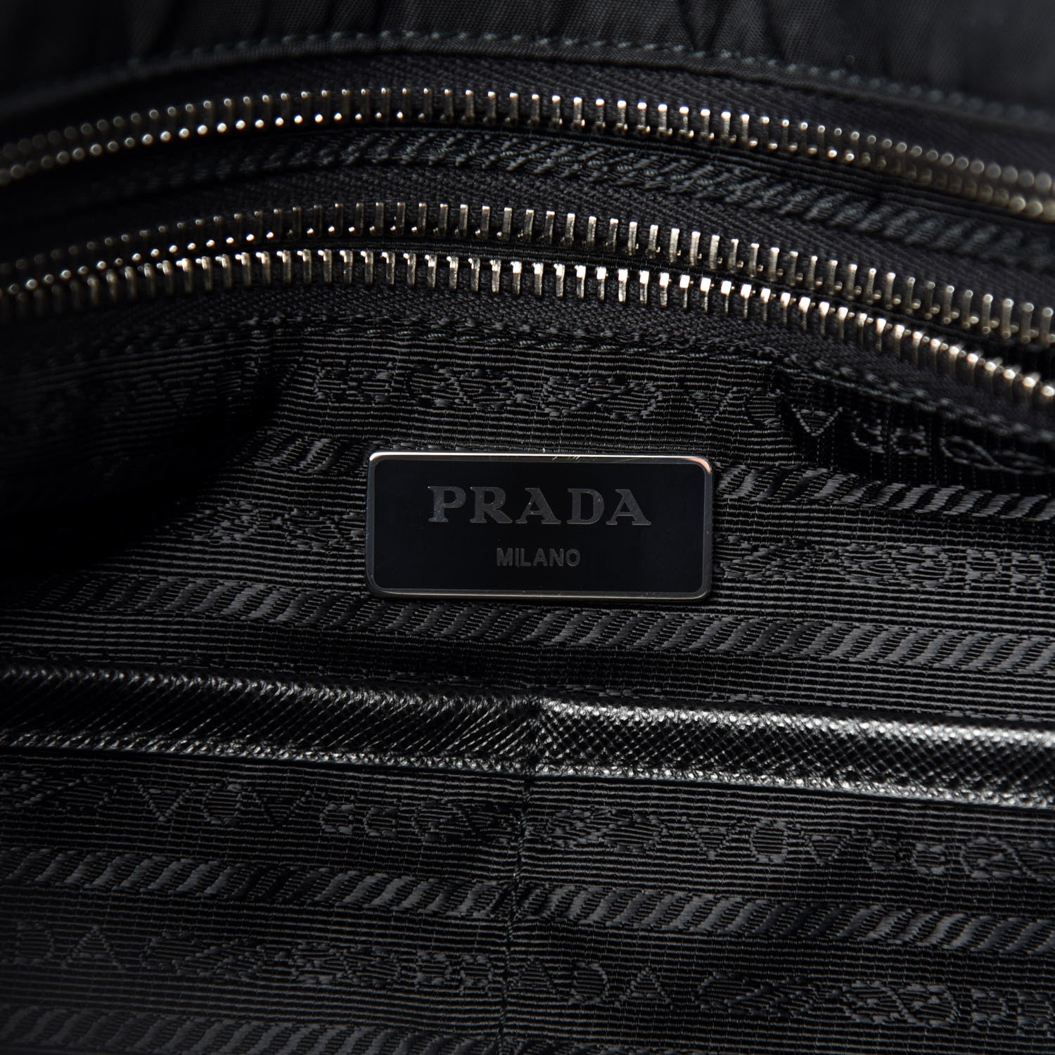 Prada Nylon Vela Baby Bag Black 9 of 12