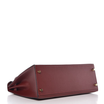 Hermes Epsom Kelly Sellier 32 Rouge H 5 of 12