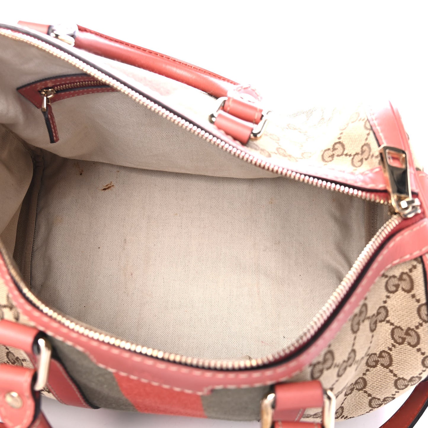 Monogram Vintage Web Medium Boston Pink