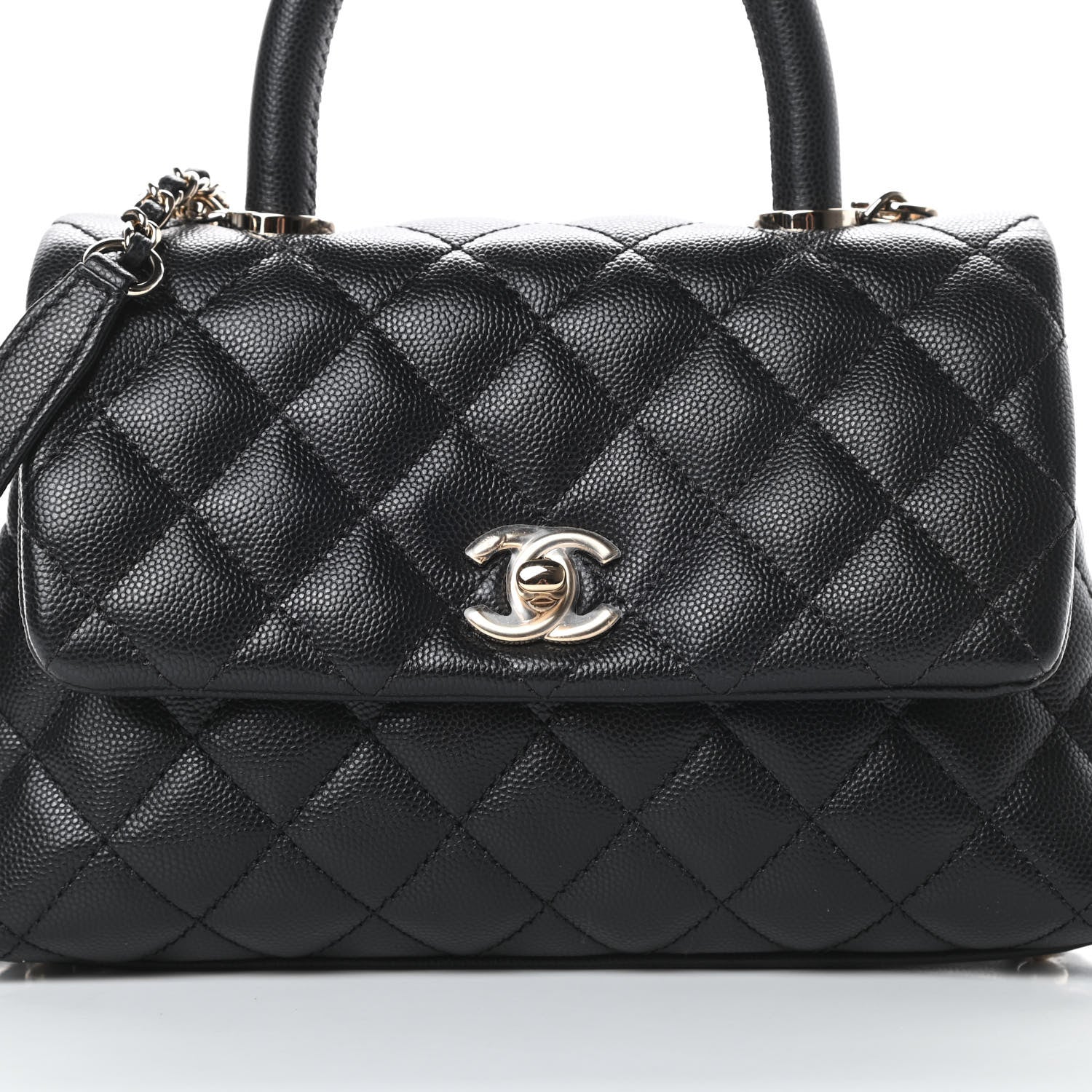 Chanel Caviar Quilted Mini Coco Handle Flap Black 8 of 11