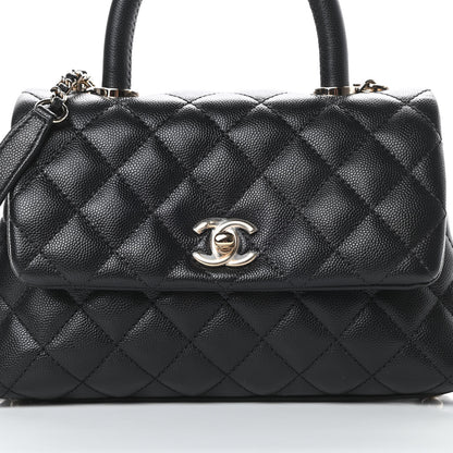 Chanel Caviar Quilted Mini Coco Handle Flap Black 8 of 11