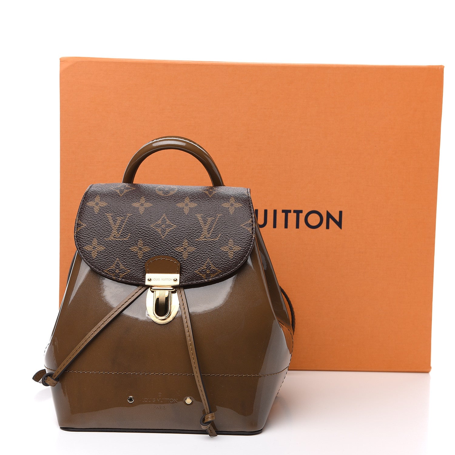 Louis Vuitton Patent Monogram Hot Springs Backpack Vert Bronze 8 of 8