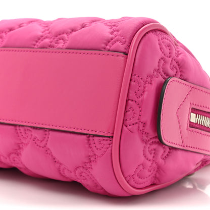 Gucci Nylon Calfskin Enamel GG Matelasse Mini Bowler Bag Lovely 9 of 10