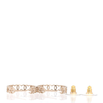 Chanel Metal CC Hoop Earrings Gold 3 of 4