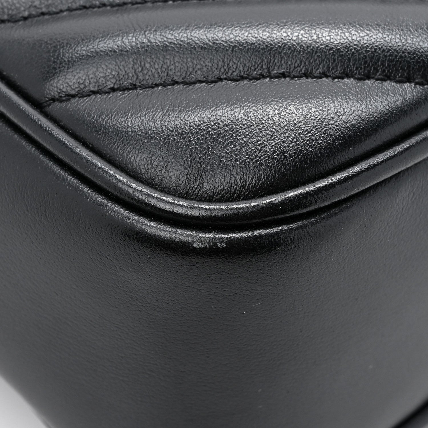 Saint Laurent Calfskin Matelasse Monogram Lou Camera Bag Black 11 of 11