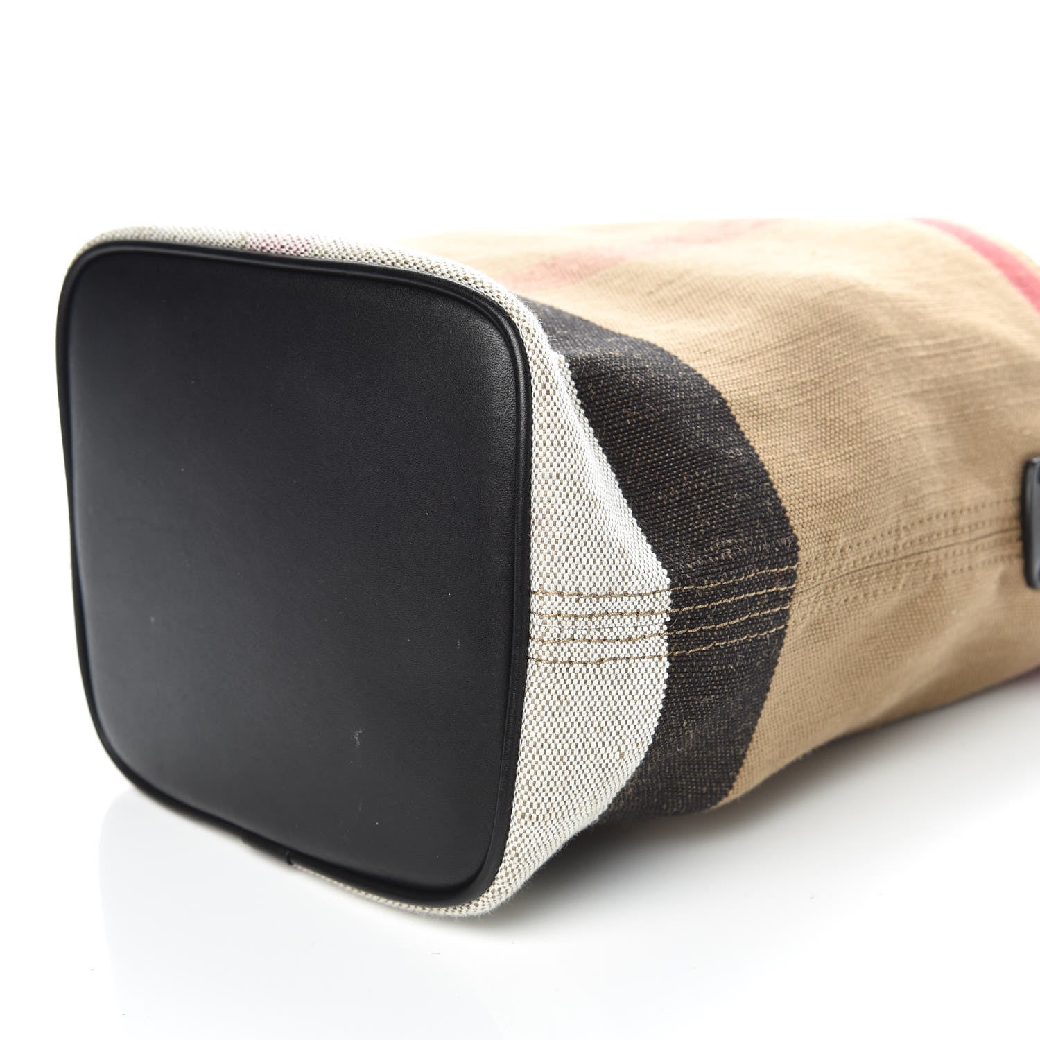 Burberry Canvas Mega Check Mini Ashby Tassel Crossbody Black 7 of 11
