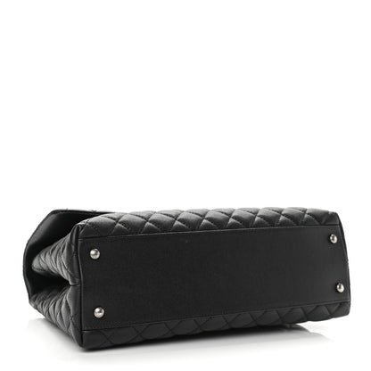 Chanel Caviar Quilted Medium Coco Handle Flap Black 4 of 10