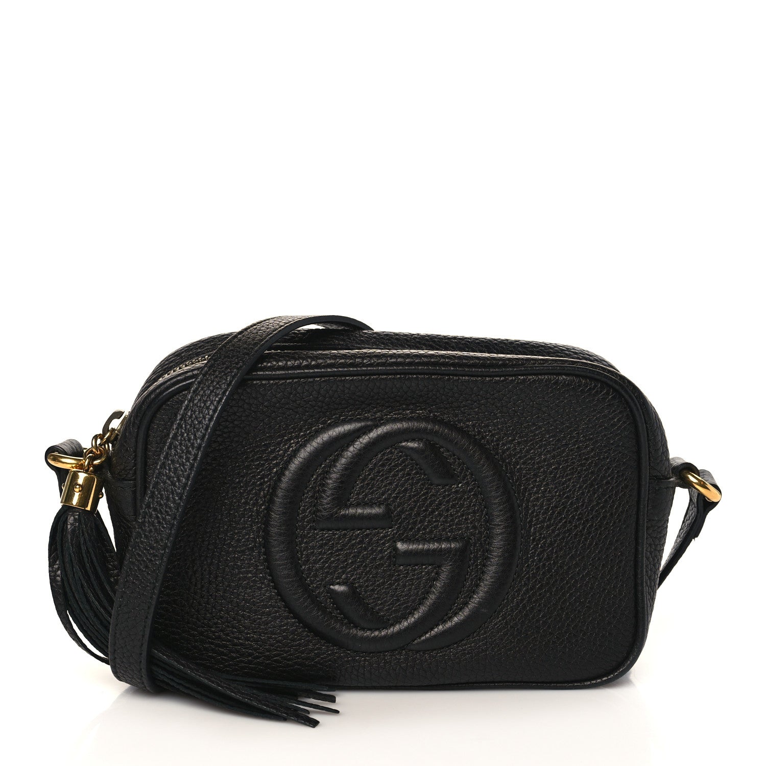 Gucci Pebbled Calfskin Mini Soho Disco Bag Black 1 of 9