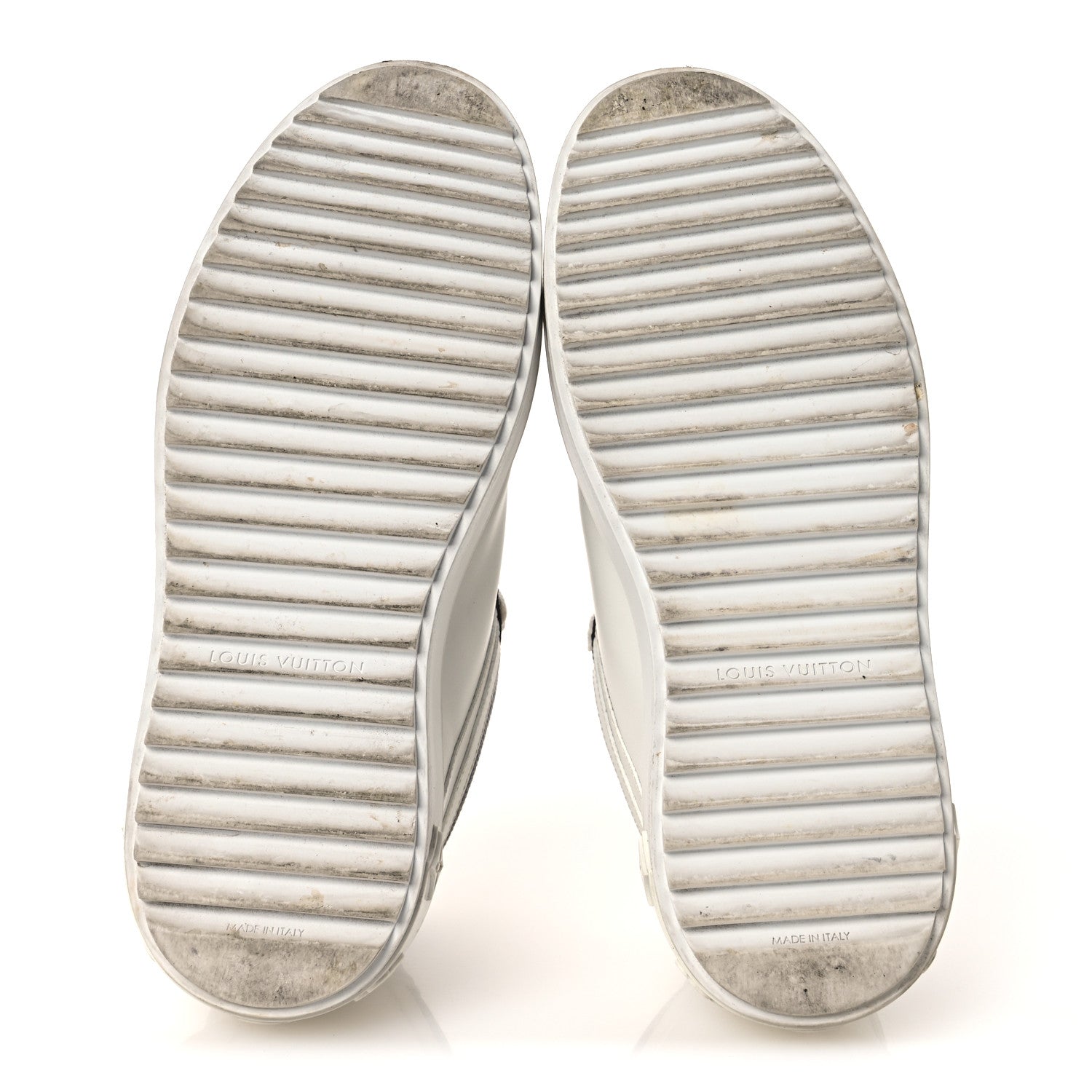 Louis Vuitton Calfskin Embossed Monogram Time Out Sneakers 36 White 7 of 13