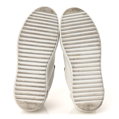 Louis Vuitton Calfskin Embossed Monogram Time Out Sneakers 36 White 7 of 13