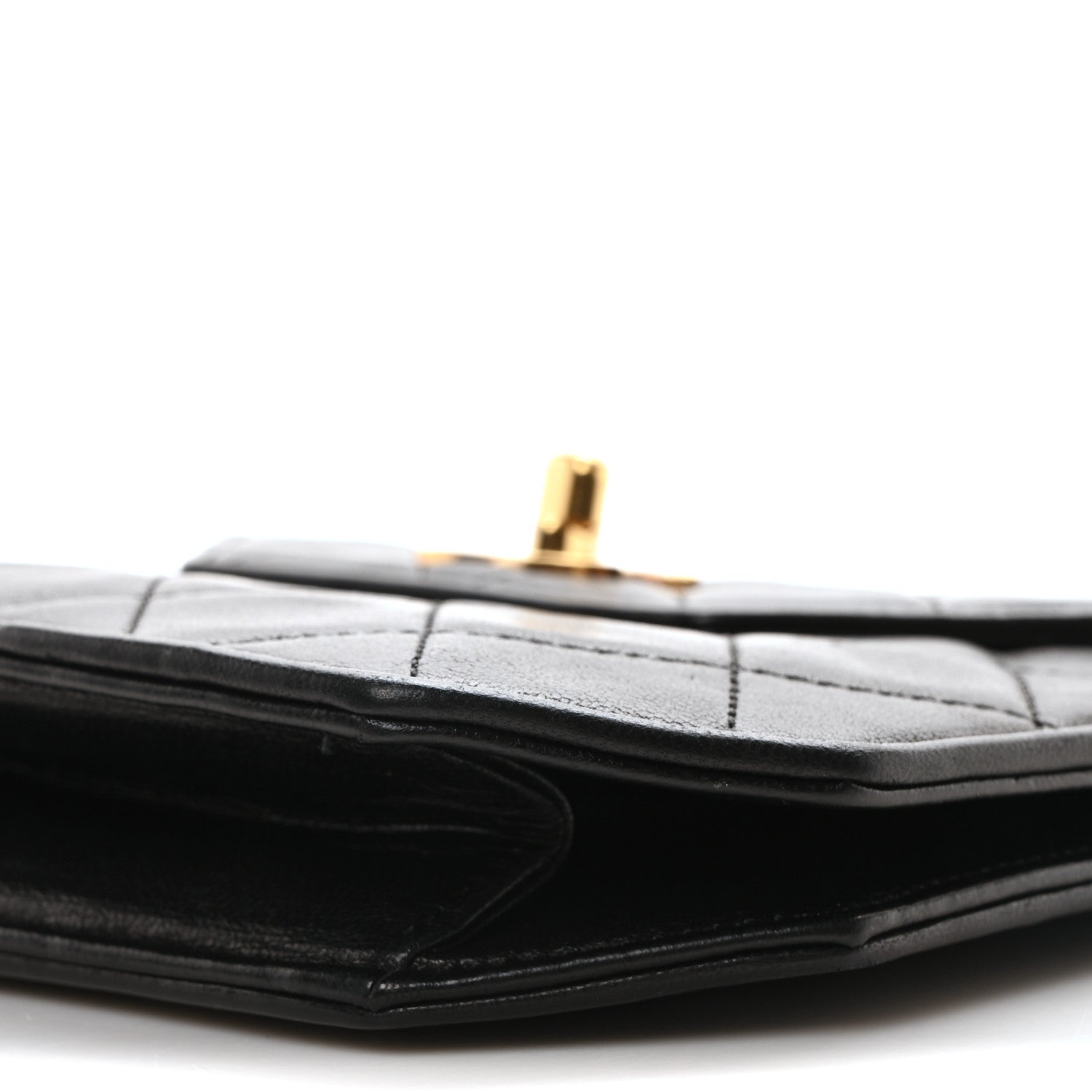 Chanel Lambskin Quilted Octagon Flap Black 11 of 11