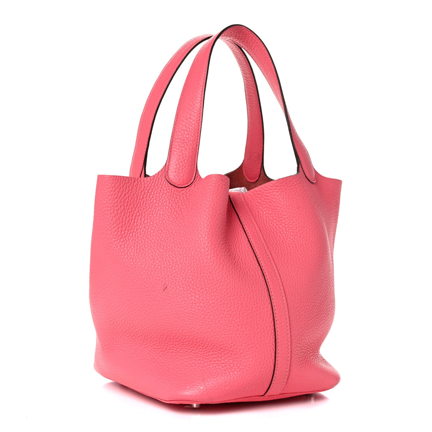 Taurillon Clemence Picotin Lock 22 MM Rose Azalee