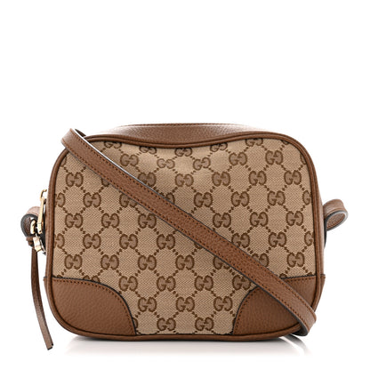 Gucci Monogram Mini Bree Messenger Bag Beige Tabacco 1 of 10