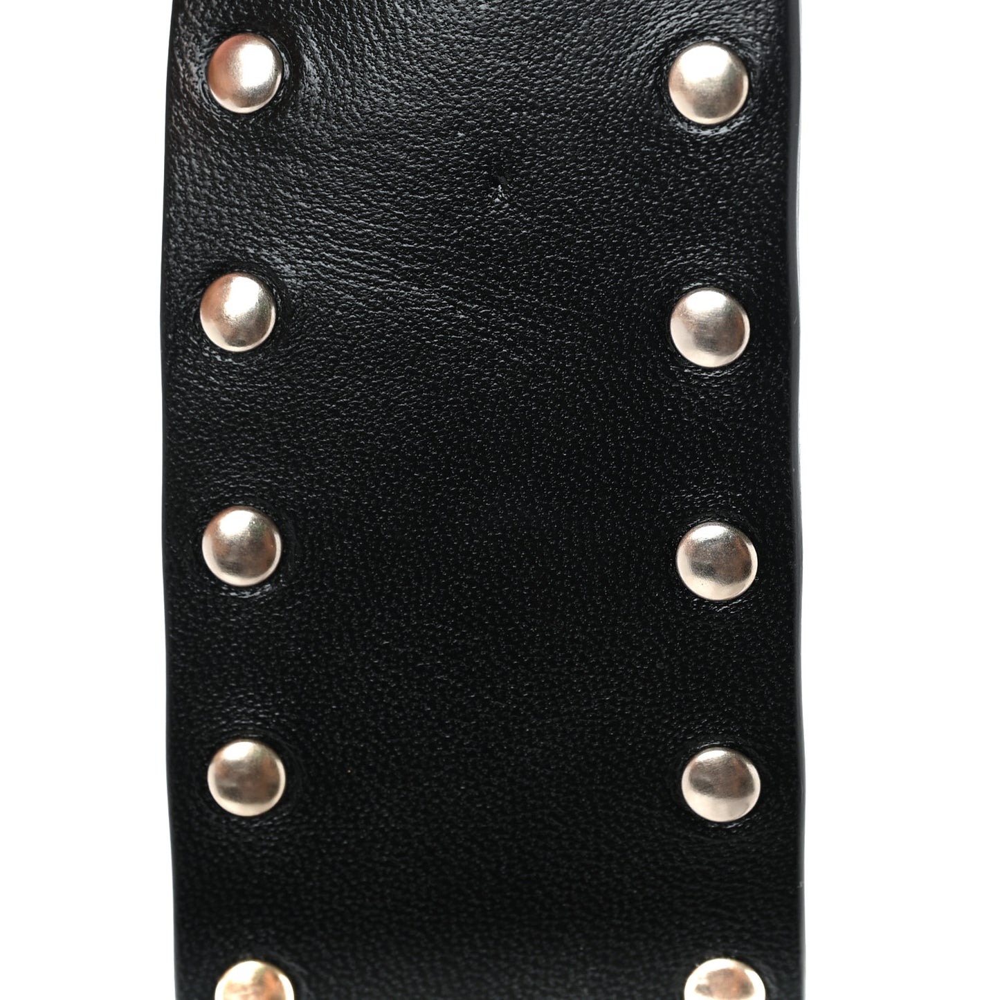 Lambskin Rockstud Spike Shoulder Strap Black