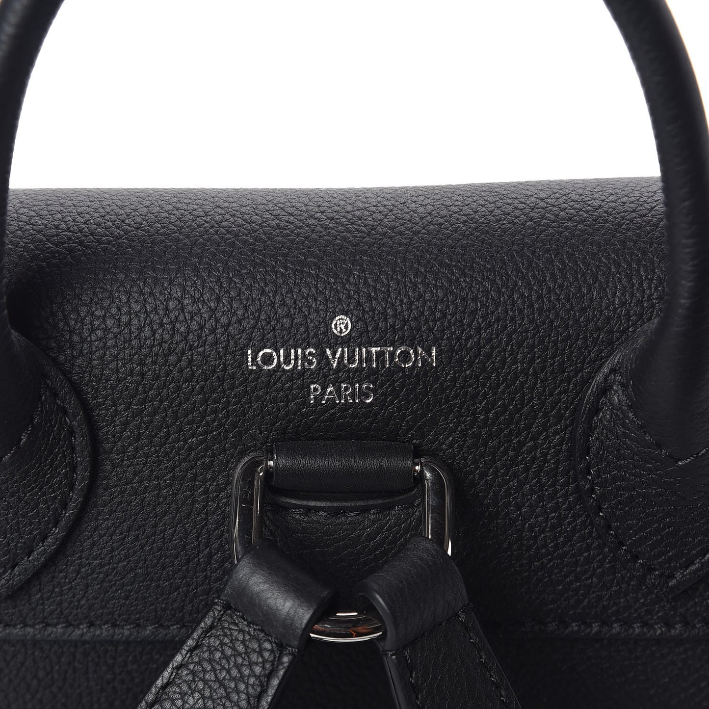 Calfskin Lockme Backpack Black