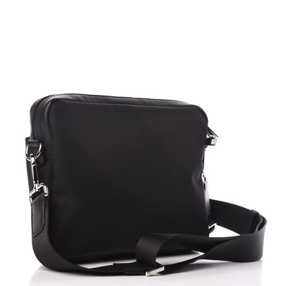 Fendi Nylon Vitello Century Opaco Mini Bug Eyes Flat Messenger Black 3 of 9