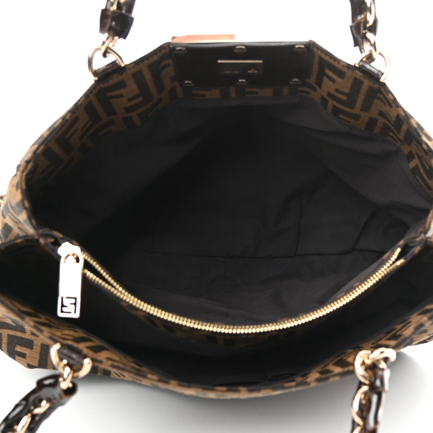 Fendi Zucca Mia Tote Tobacco 5 of 10