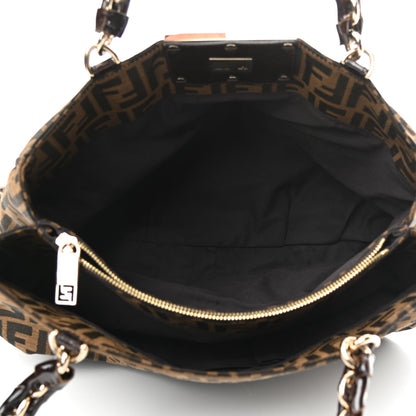 Fendi Zucca Mia Tote Tobacco 5 of 10