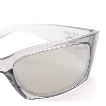 Prada Acetate Symbole Sunglasses SPR A19 Transparent Grigio 7 of 8