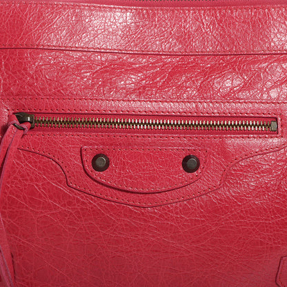 Balenciaga Agneau Flat Handle Clutch Rose Thulian 10 of 12
