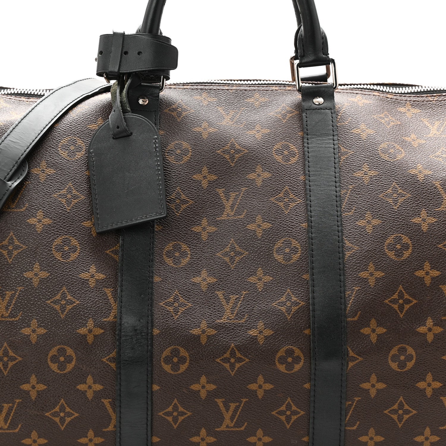 Louis Vuitton Monogram Macassar Keepall Bandouliere 55 7 of 13