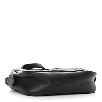 Gucci Calfskin Matelasse Mini GG Marmont Chain Shoulder Bag Black 4 of 18