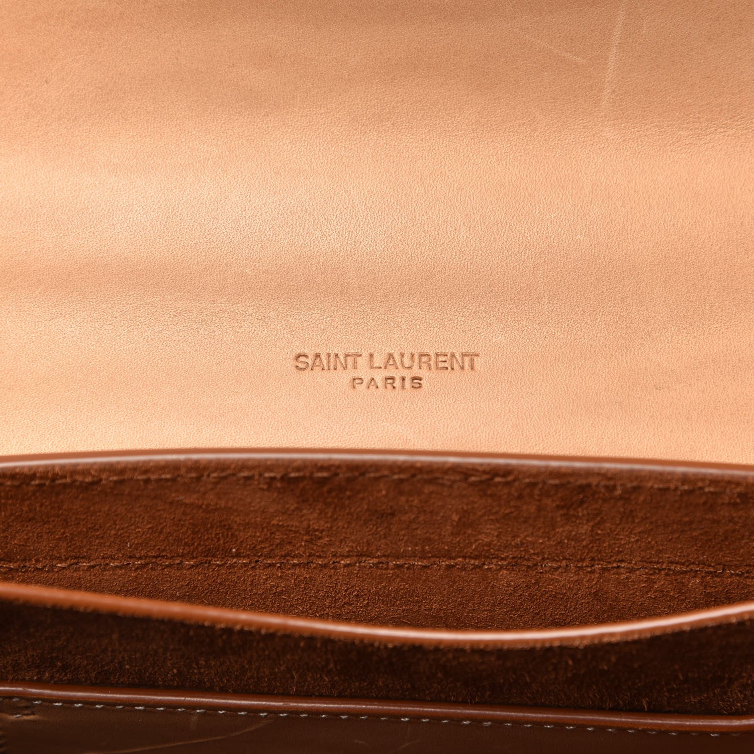 Saint Laurent Smooth Vintage Calfskin Small Kaia Satchel Brown Gold 6 of 12