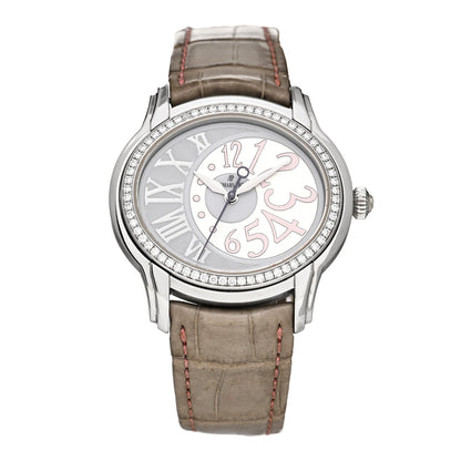 Audemars Piguet Stainless Steel Alligator Diamond Bezel 41mm Millenary Power Reserve Automatic Watch 77301ST.ZZ.D009CR.01 1 of 4