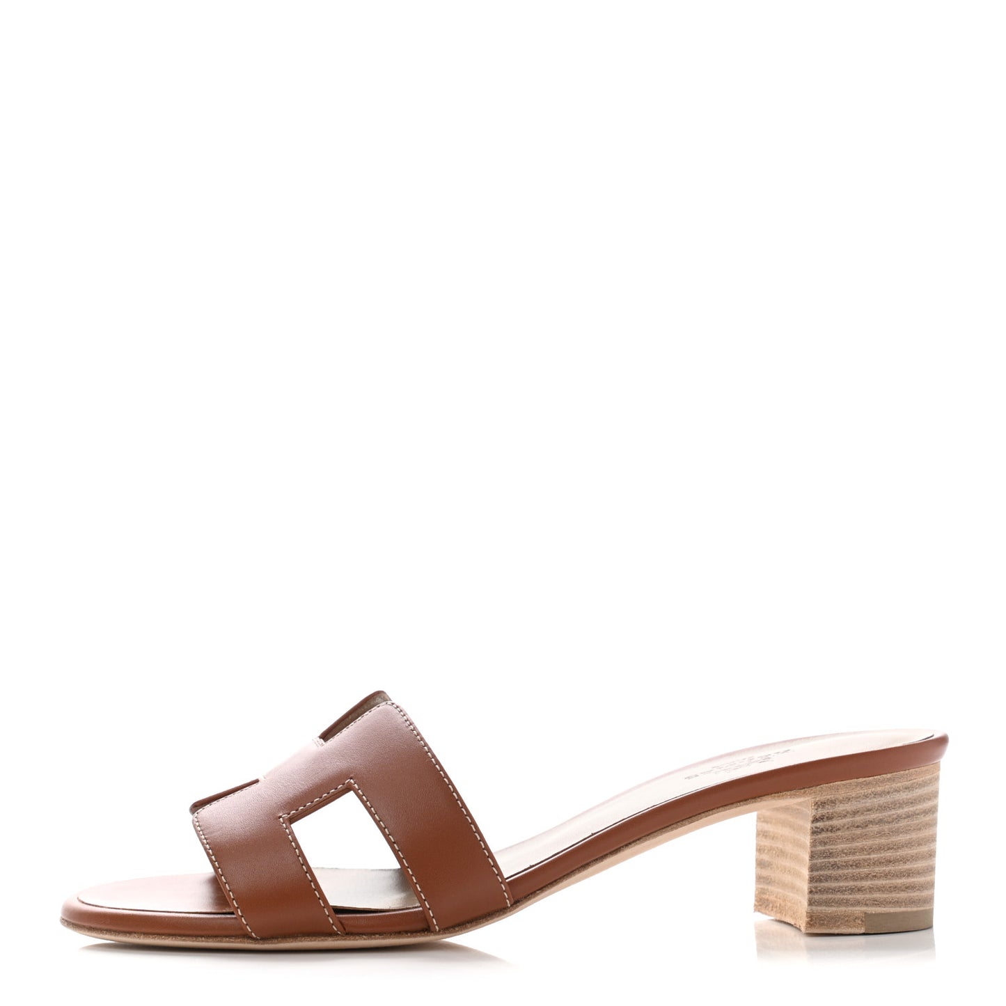 Calfskin Oasis Sandals 36 Gold