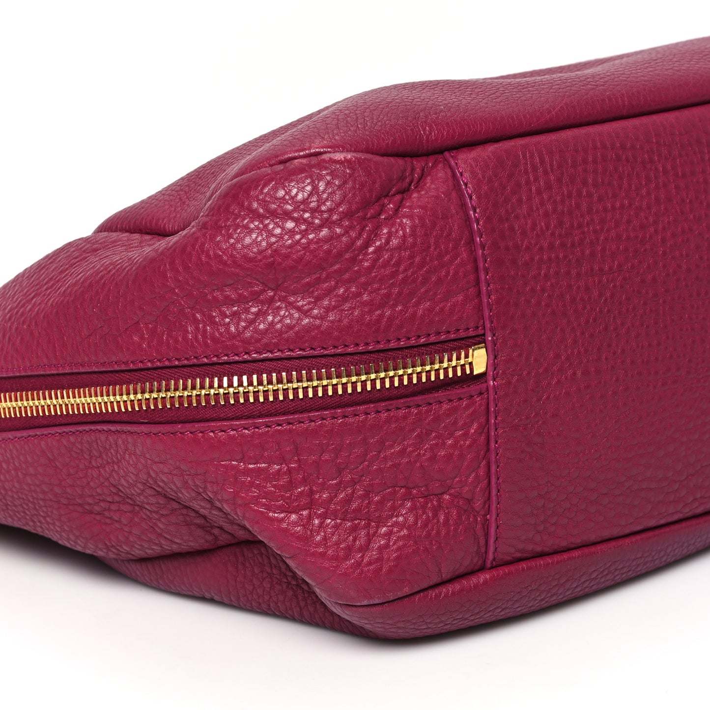 Vitello Daino Side Zip Pocket Hobo Ametista