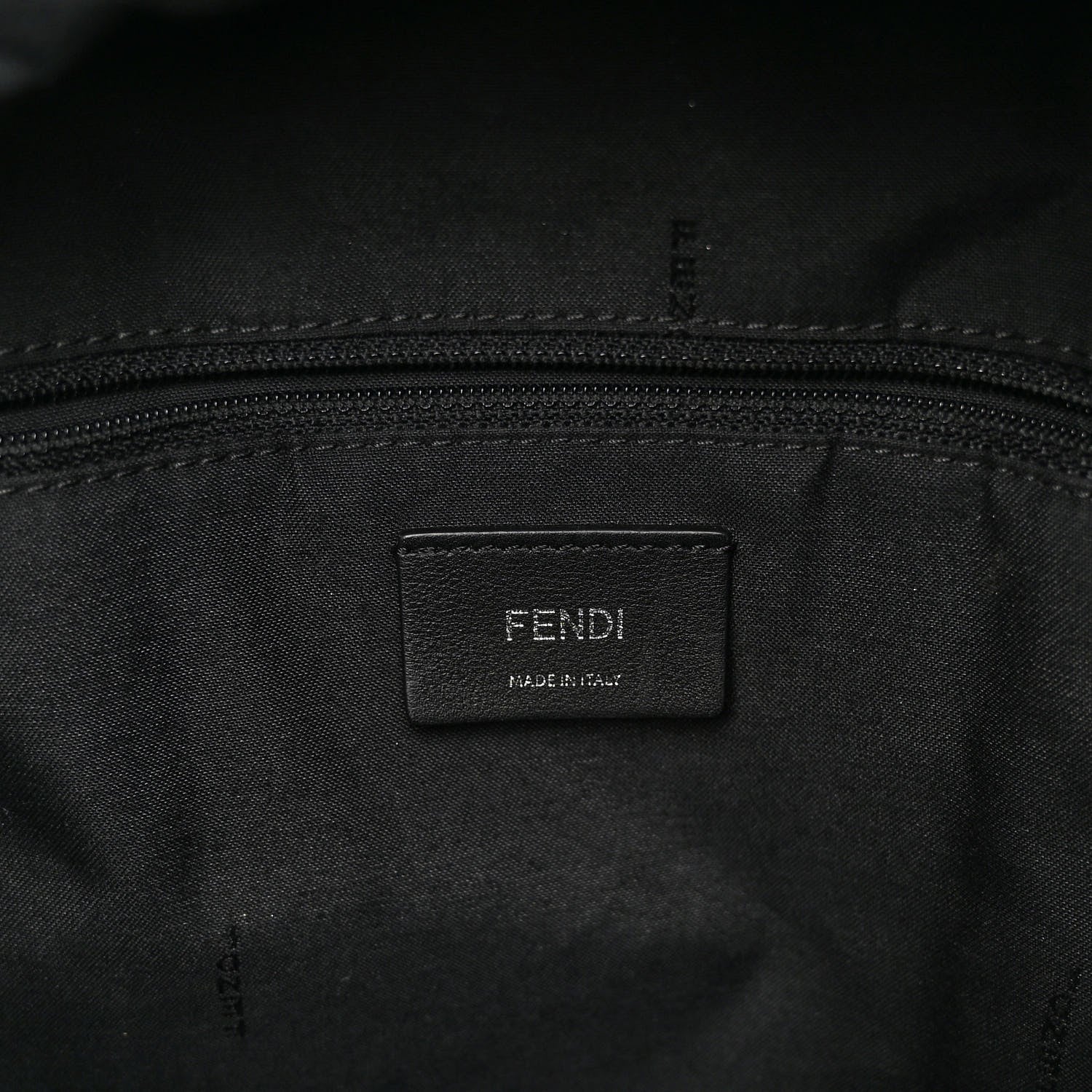 Fendi Nylon Vitello Dolce Elaphe Fox Fur Monster Eyes Backpack Black Natural Bordeaux Multicolor 6 of 10