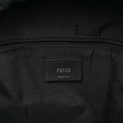 Fendi Nylon Vitello Dolce Elaphe Fox Fur Monster Eyes Backpack Black Natural Bordeaux Multicolor 6 of 10