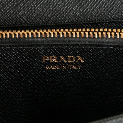 Prada Saffiano Lux Chain Wallet Nero Black 6 of 6
