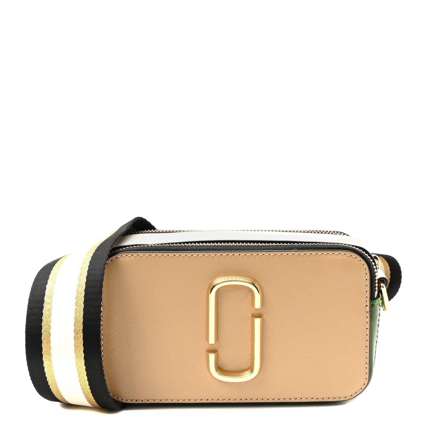 Saffiano Small Snapshot Camera Bag Sand Castle Multicolor