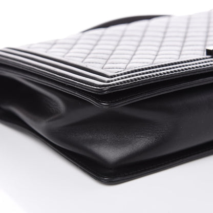 Chanel Lambskin Quilted Large Boy Flap Black 10 of 15