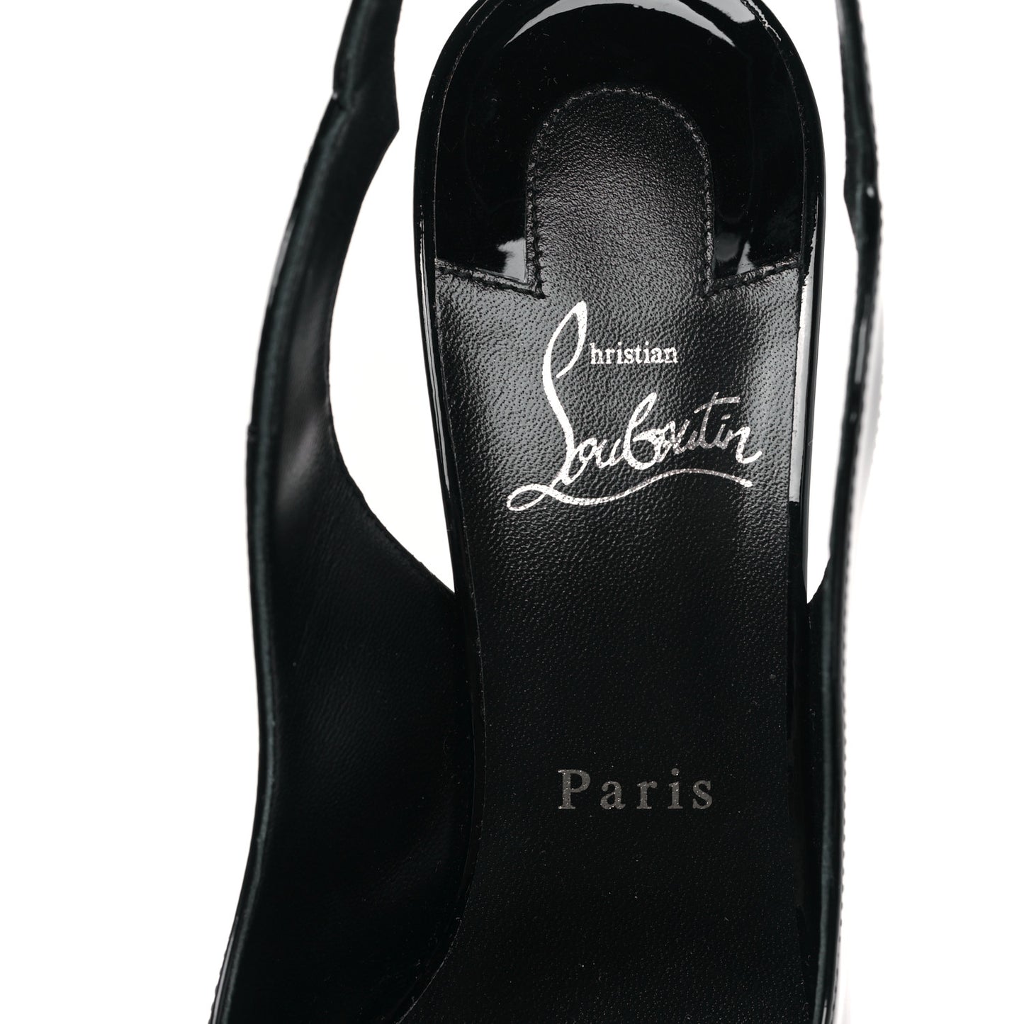 Patent Hot Chick Slingback Platform Peep Toe 120 Pumps 39 Black