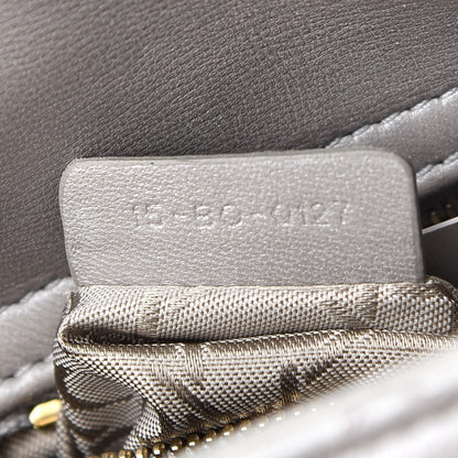 Christian Dior Metallic Lambskin Cannage Mini Lady Dior Grey 7 of 9