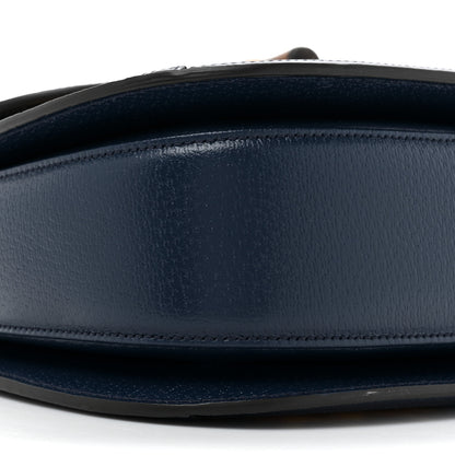 Gucci Calfskin Kaleidoscope Medium Bamboo 1947 Top Handle Bag Blue Orange Multicolor Blue Agata 9 of 9