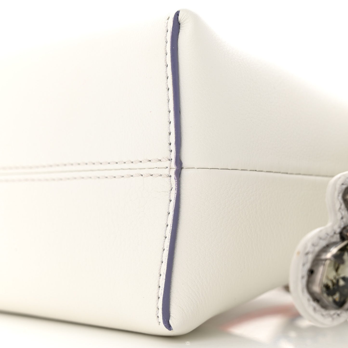 Vitello Dolce Crystal Croc Tail Mini By The Way Boston Bag White Ice Multicolor