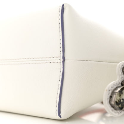 Fendi Vitello Dolce Crystal Croc Tail Mini By The Way Boston Bag White Ice Multicolor 11 of 12