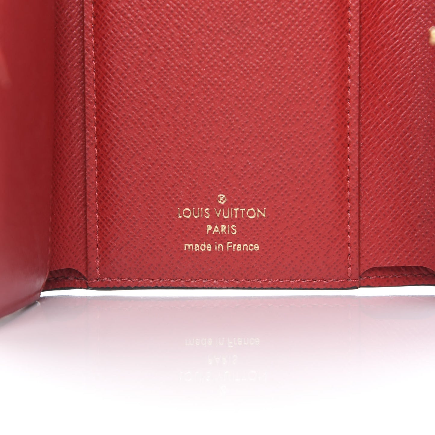 Damier Ebene Victorine Wallet Red
