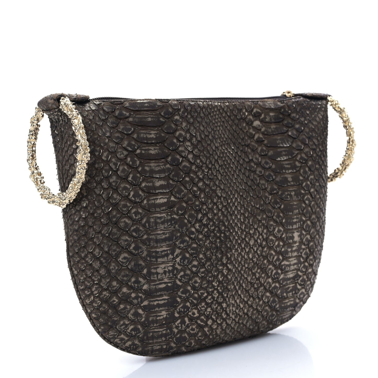 Snakeskin Fortune Cookie Clutch