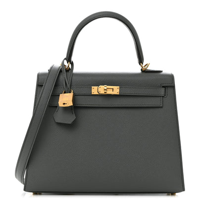 Hermes Epsom Kelly Sellier 25 Vert Amande 1 of 11