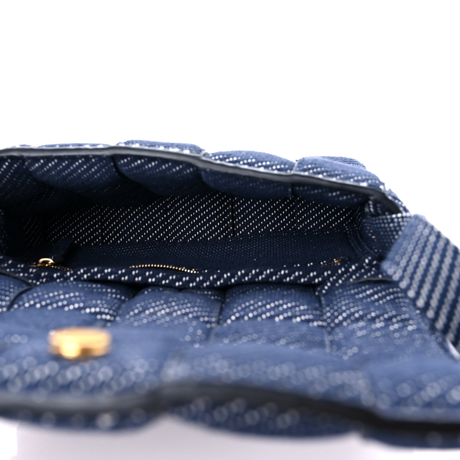 Bottega Veneta Denim Maxi Intrecciato Padded Cassette High Frequency Crossbody Bag Indigo 5 of 7
