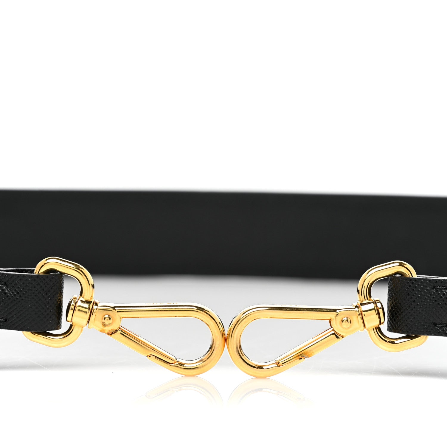 Prada Saffiano Crystal Flower Shoulder Strap Black 5 of 5